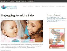 Tablet Screenshot of empowering-motherhood.com